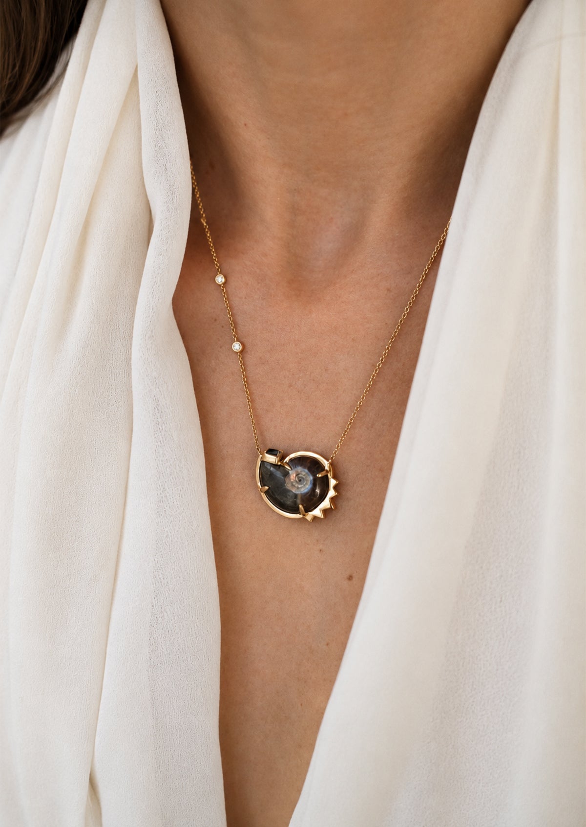 Spiral Ammonite Necklace