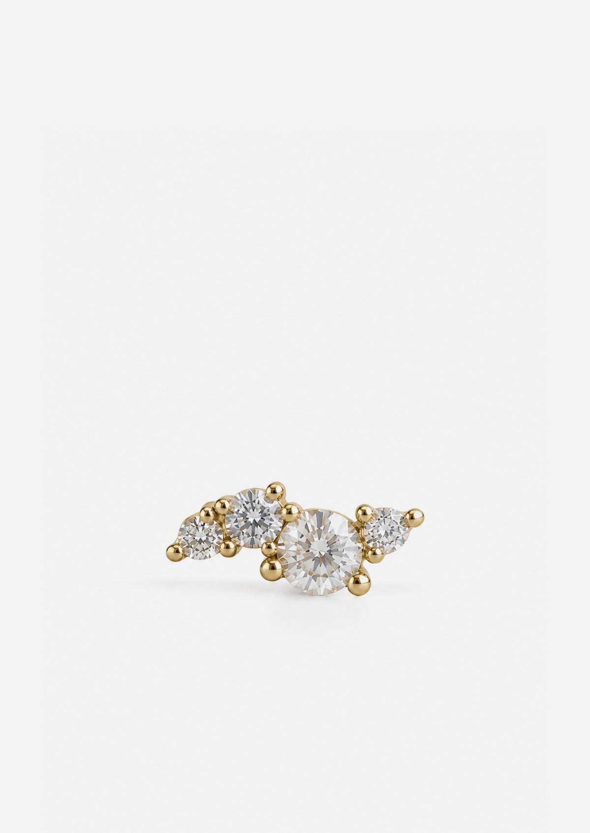 Lure Threaded Flat Back Earring