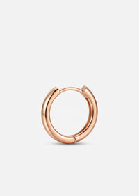 Large Gold Lock Hoop