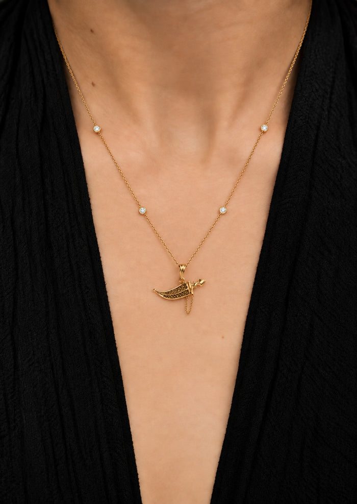 Scimitar Dagger Charm