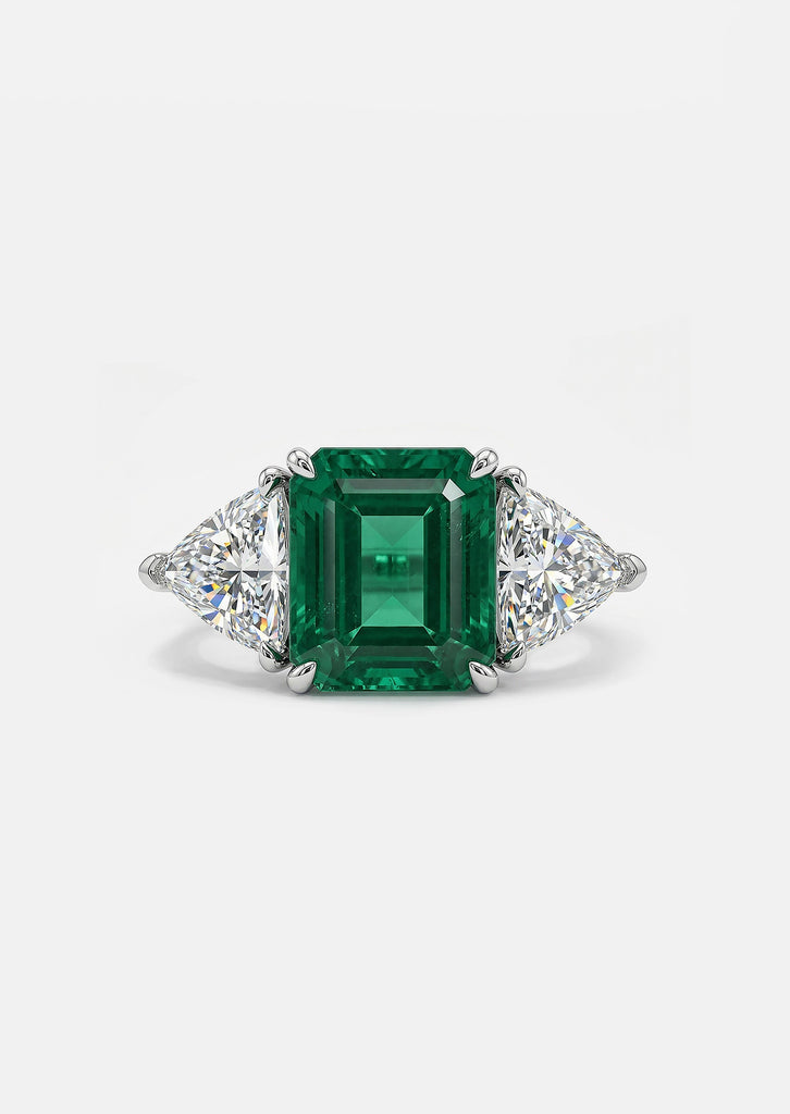 Emerald Trilogy Ring