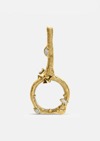Enchanted Forest Magnifying Glass Pendant