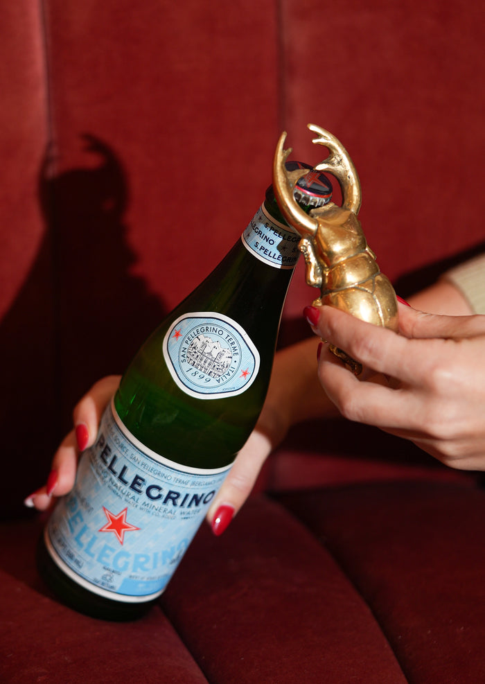 Scarab Brass Bottle Opener