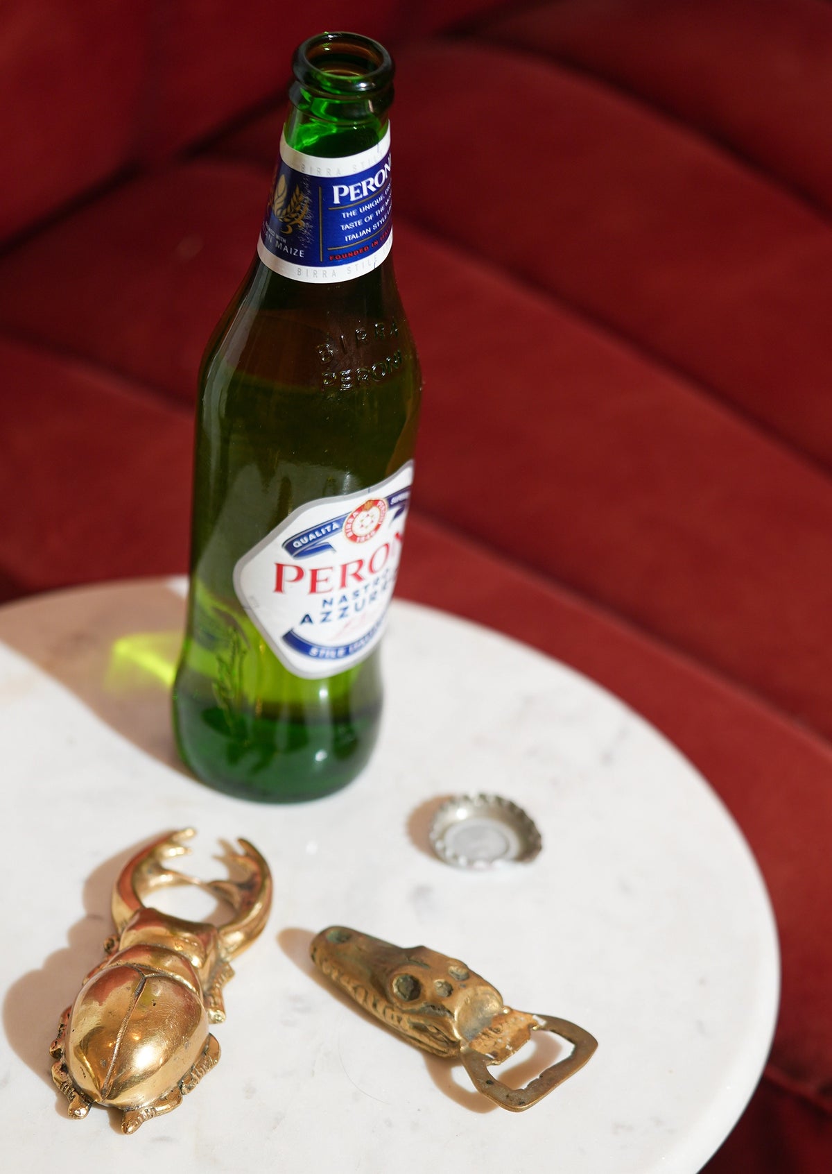 Scarab Brass Bottle Opener