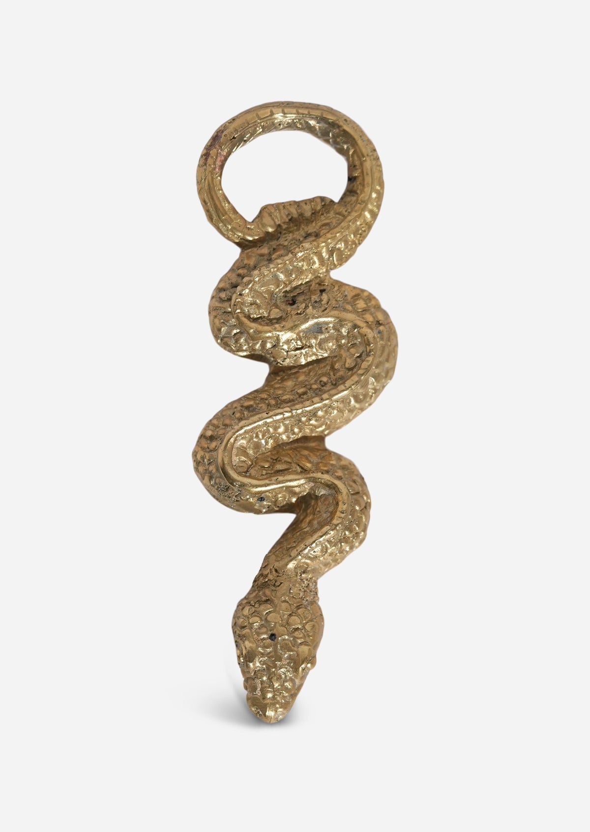 Snake Brass Bottle Opener
