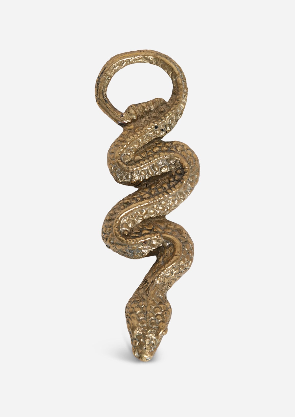 Snake Brass Bottle Opener