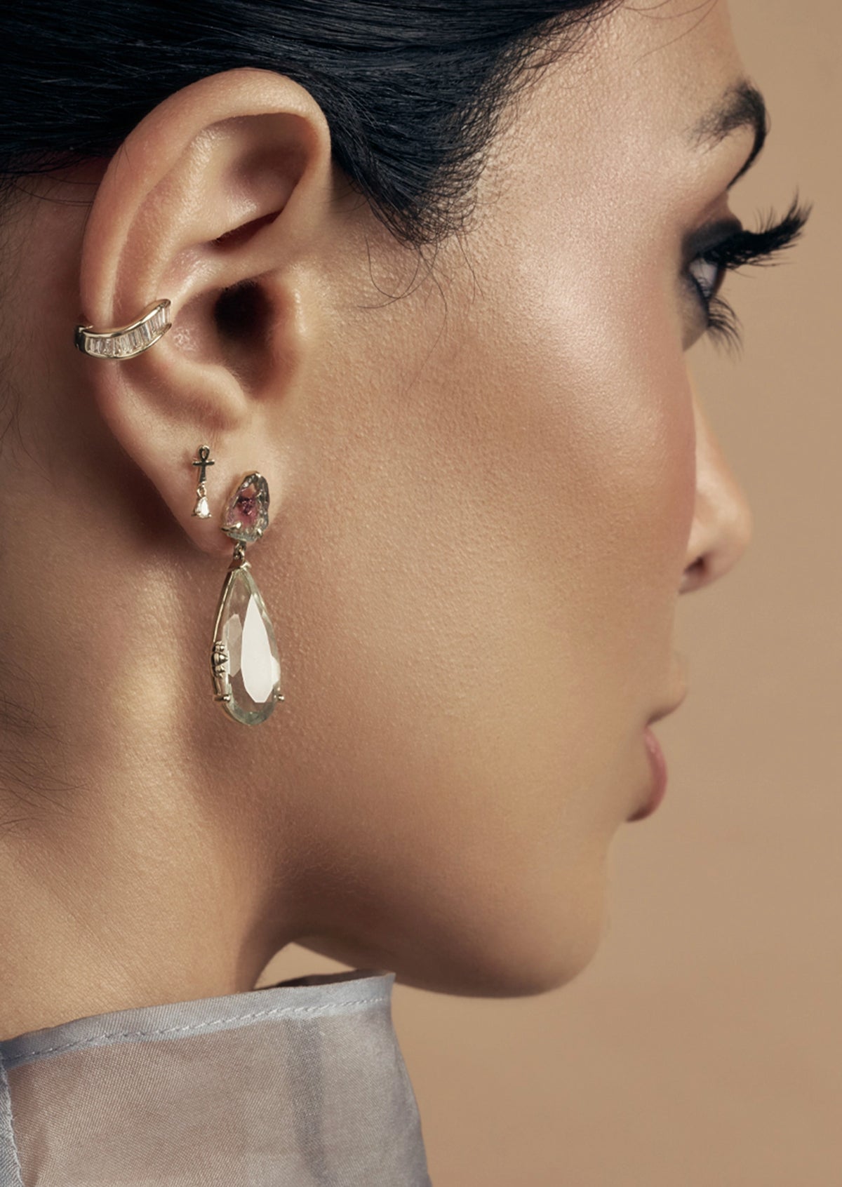 Nile Oasis Earrings - Green Beryl