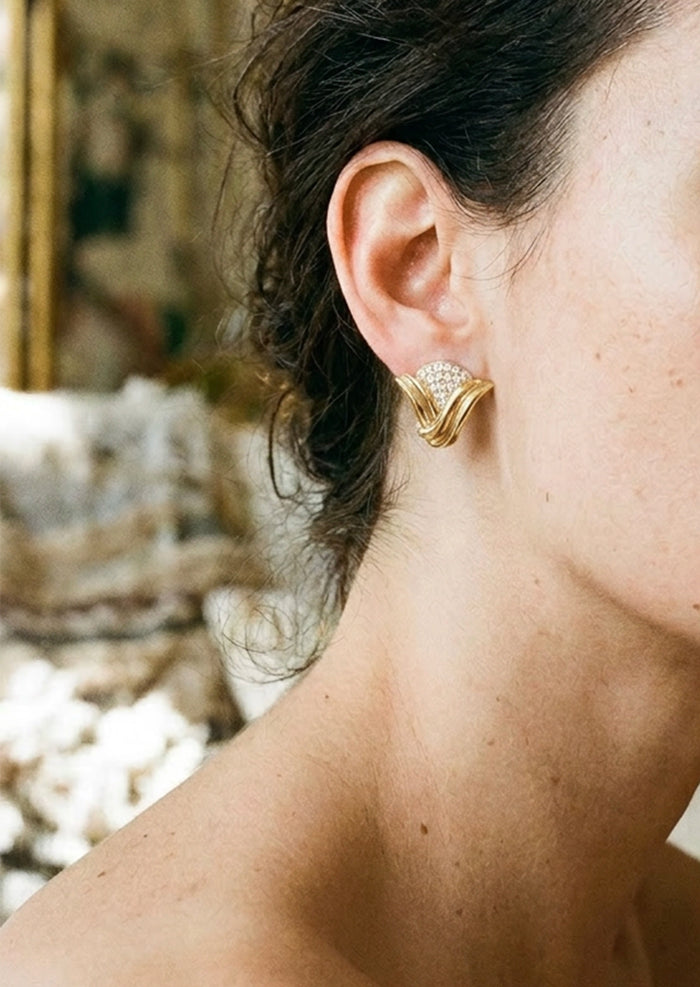 Golden Wave Earrings