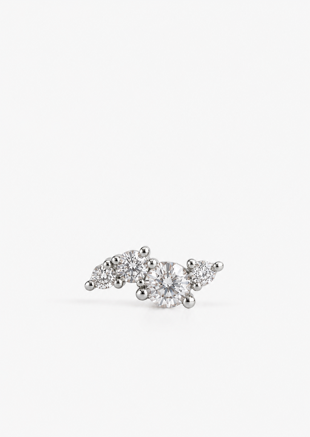 Lure Threaded Flat Back Earring