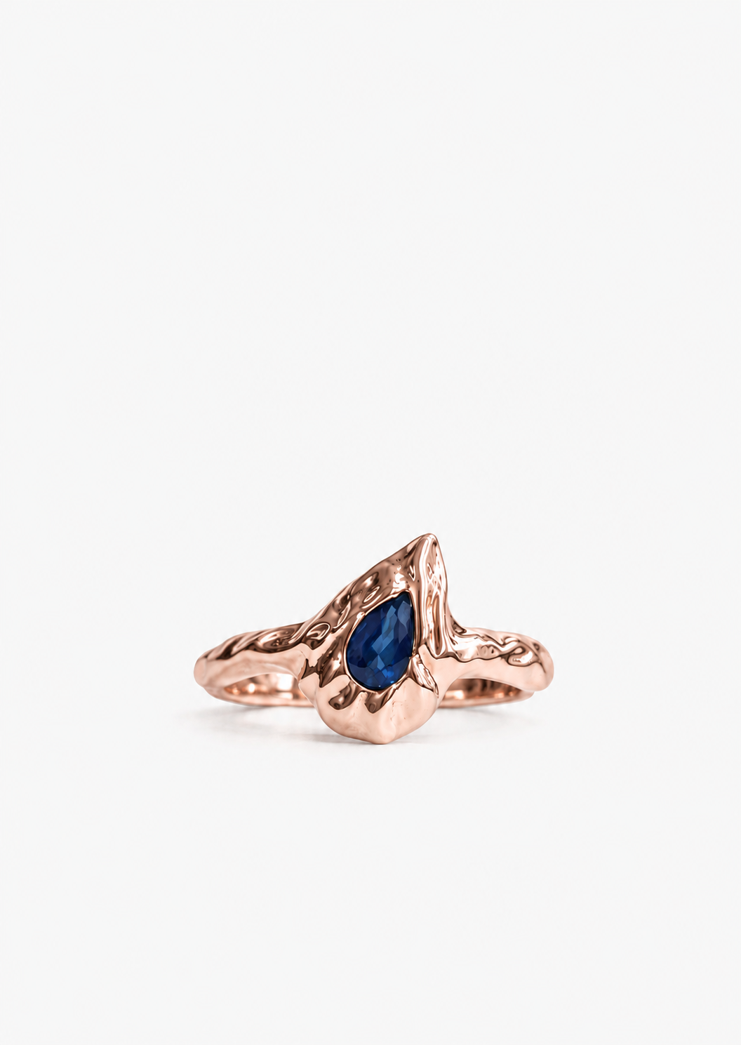 Sapphire Erode Pinky Ring