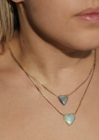 Boulder Opal Heart Necklace