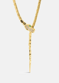 Nile Crocodile Lariat Necklace