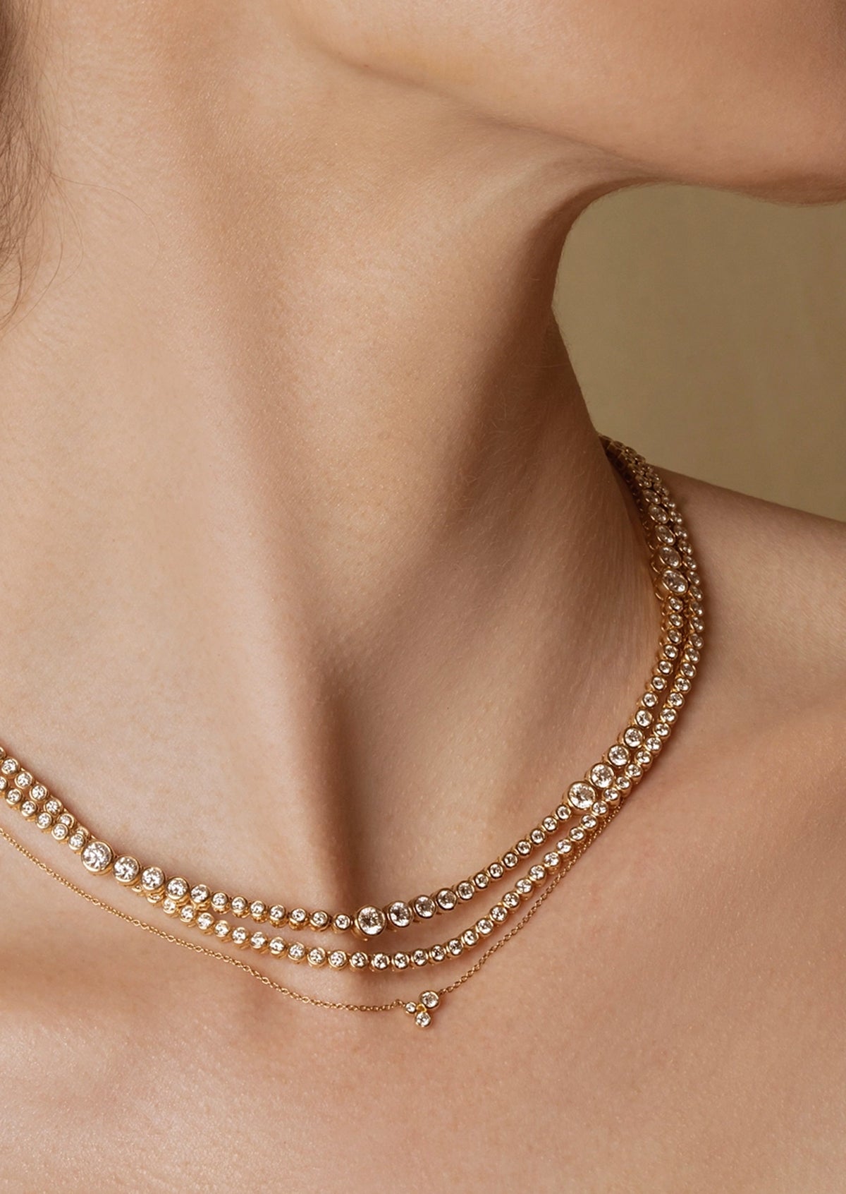 Bubble Eternity Tennis Necklace