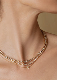 Bubble Eternity Tennis Necklace