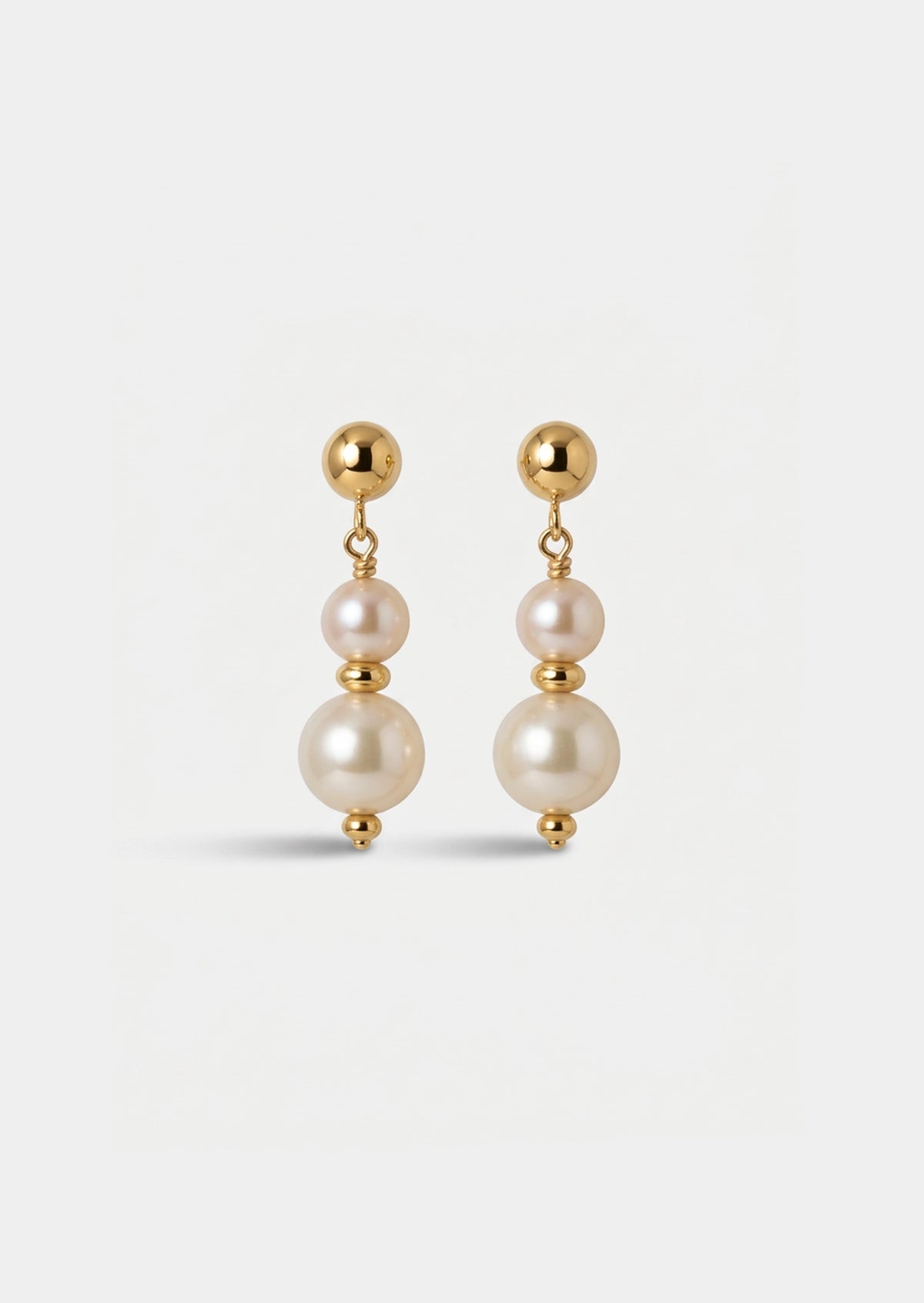 Polka Dot Pearl Drop Earrings