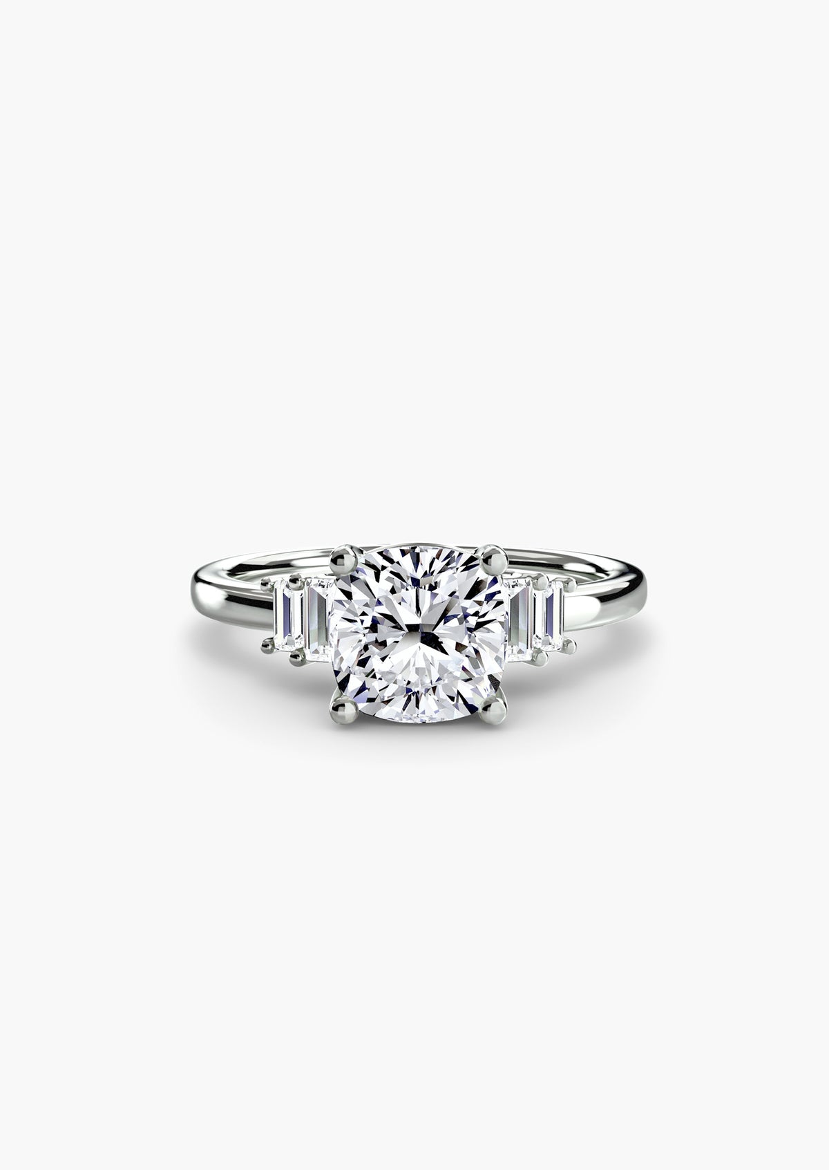 Baguette Accent Solitaire