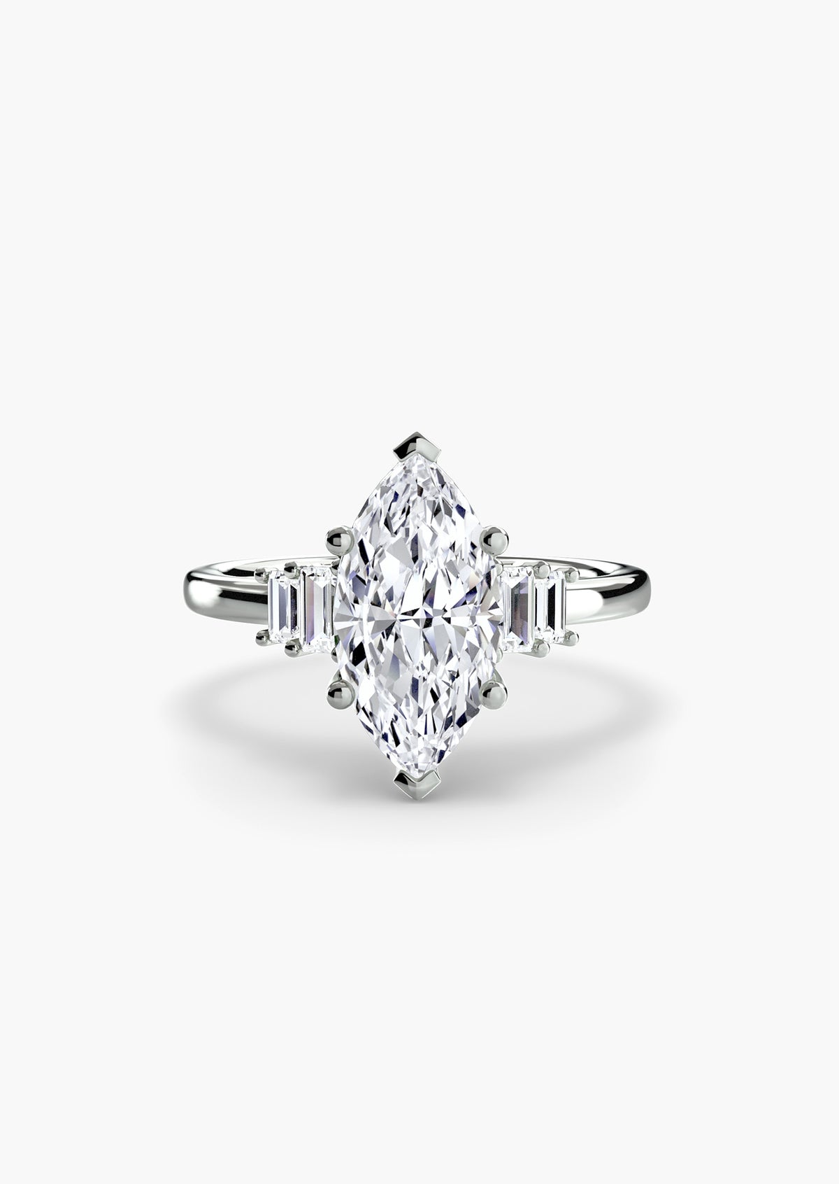 Baguette Accent Solitaire