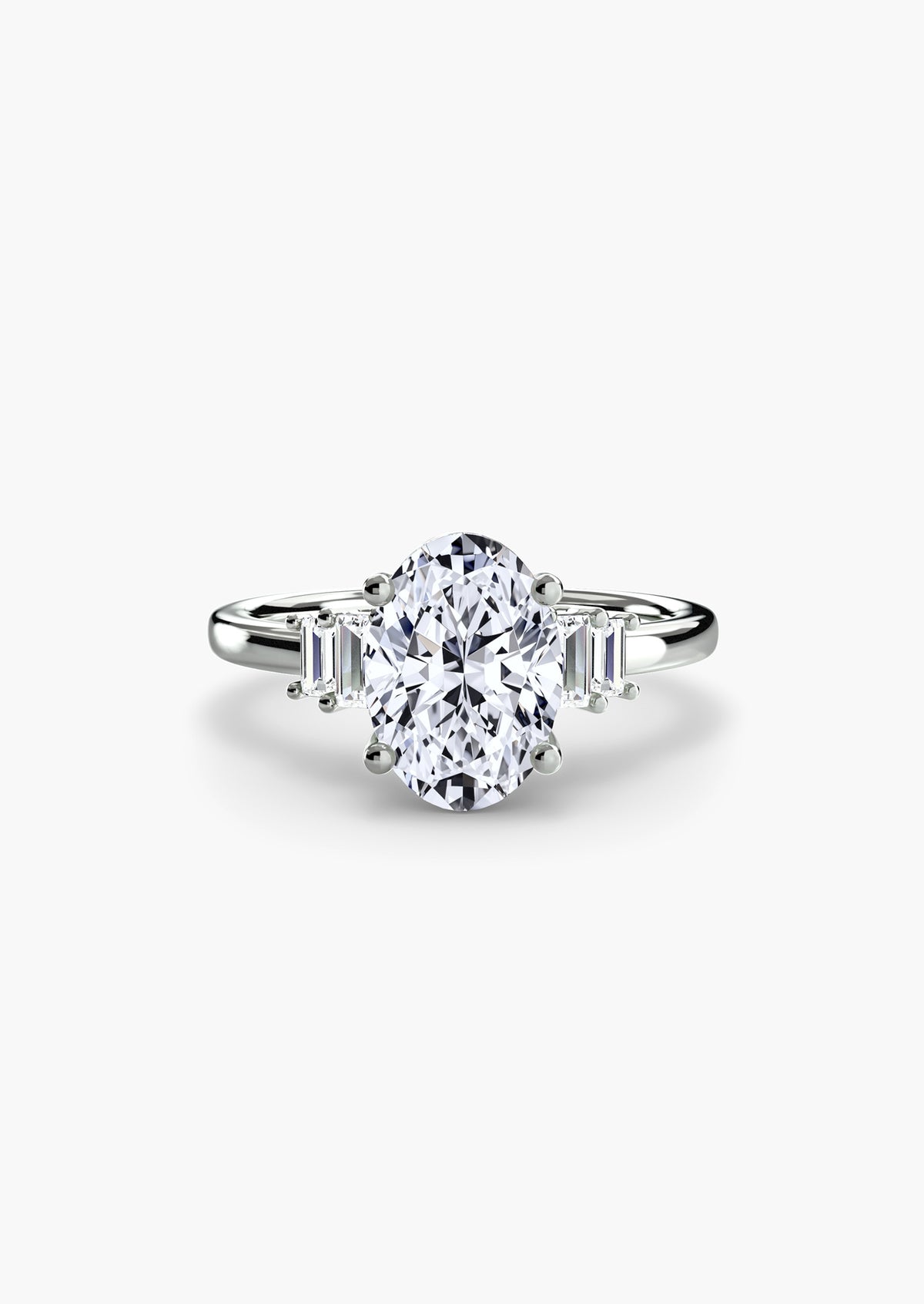 Baguette Accent Solitaire