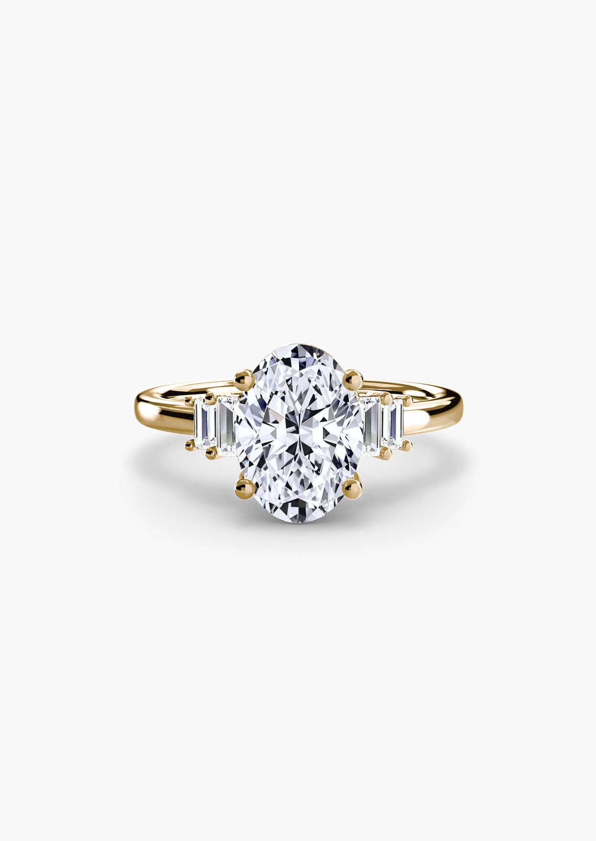 Baguette Accent Solitaire