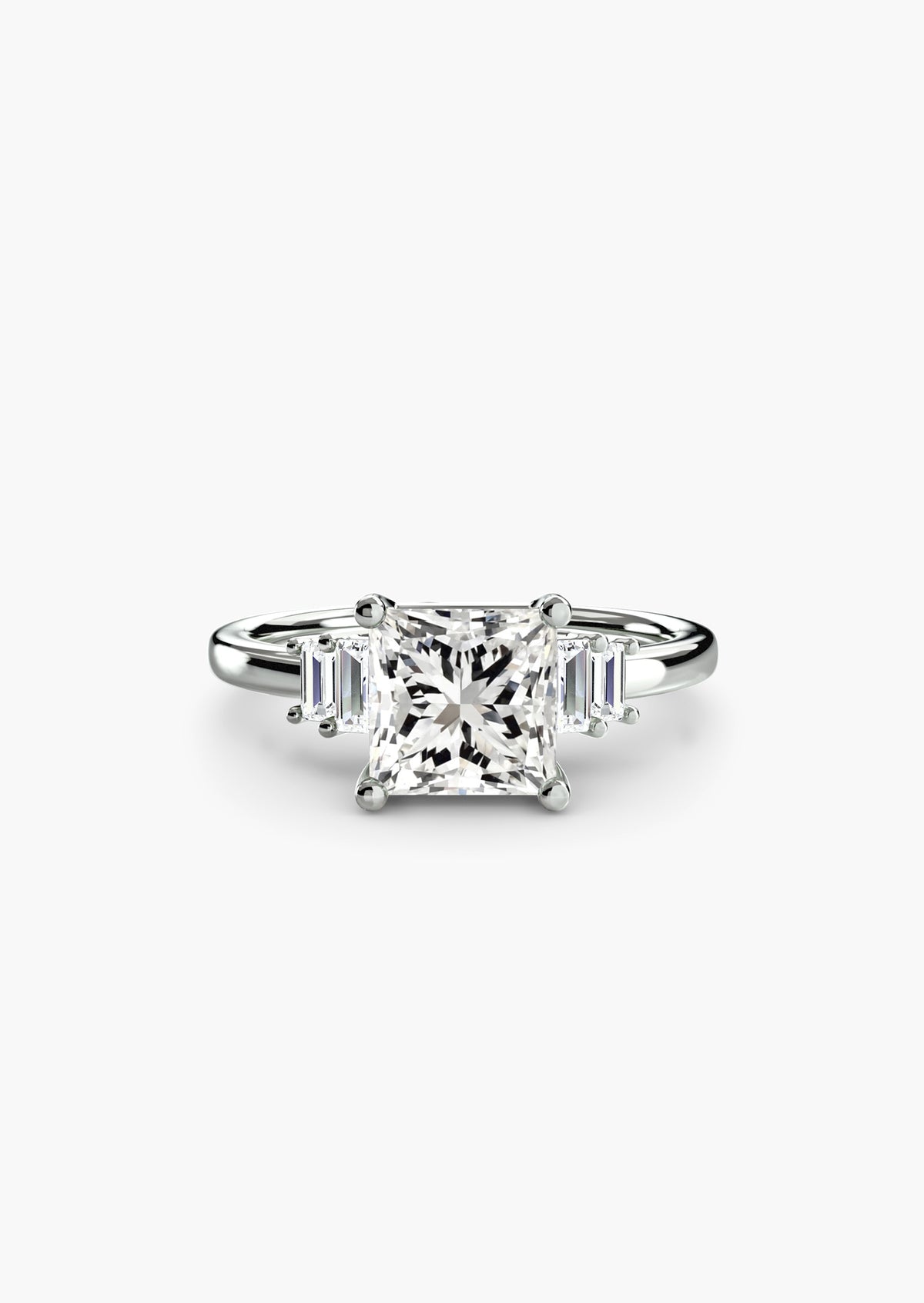 Baguette Accent Solitaire