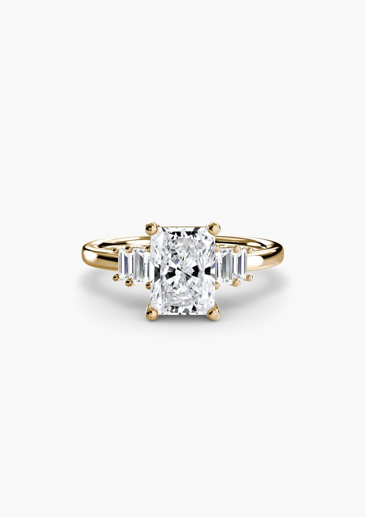 Baguette Accent Solitaire