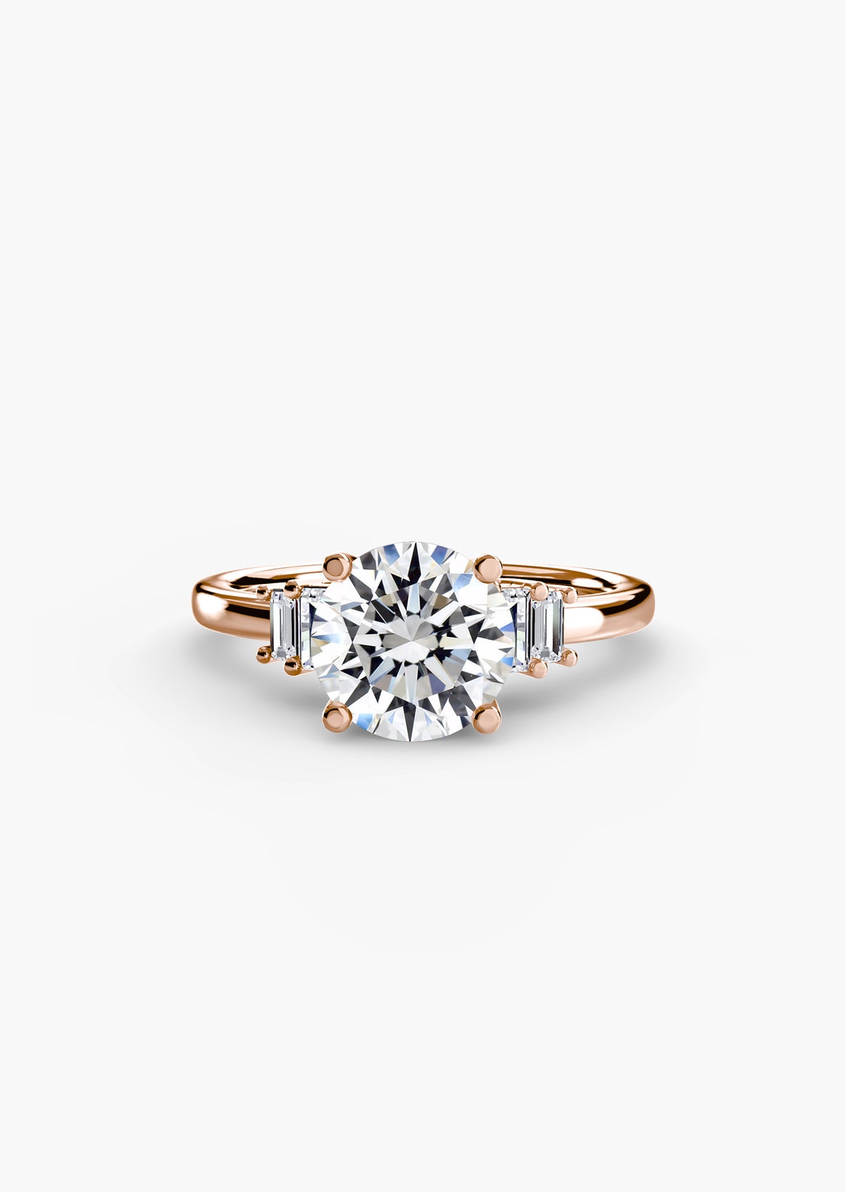 Baguette Accent Solitaire