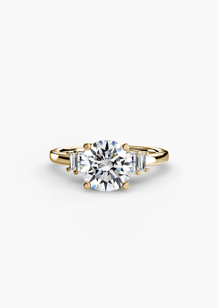 Baguette Accent Solitaire