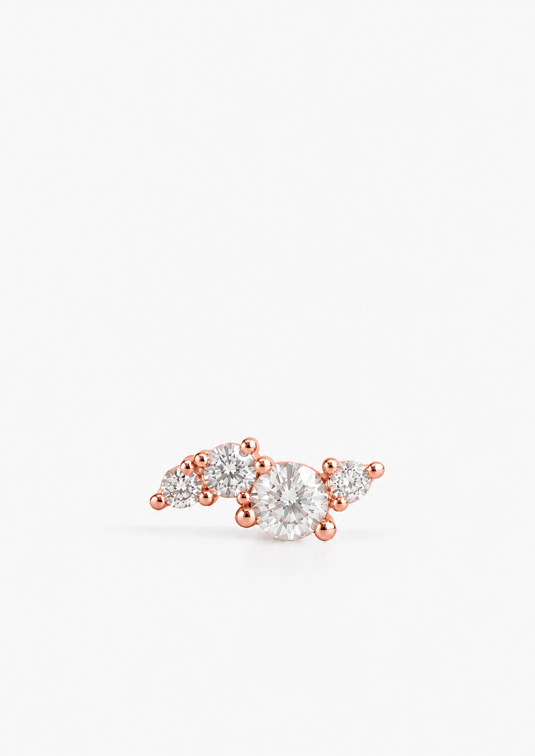 Lure Threaded Flat Back Earring