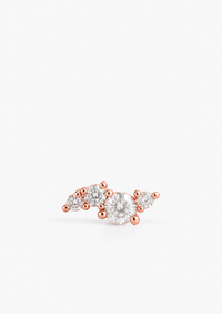 Lure Threaded Flat Back Earring