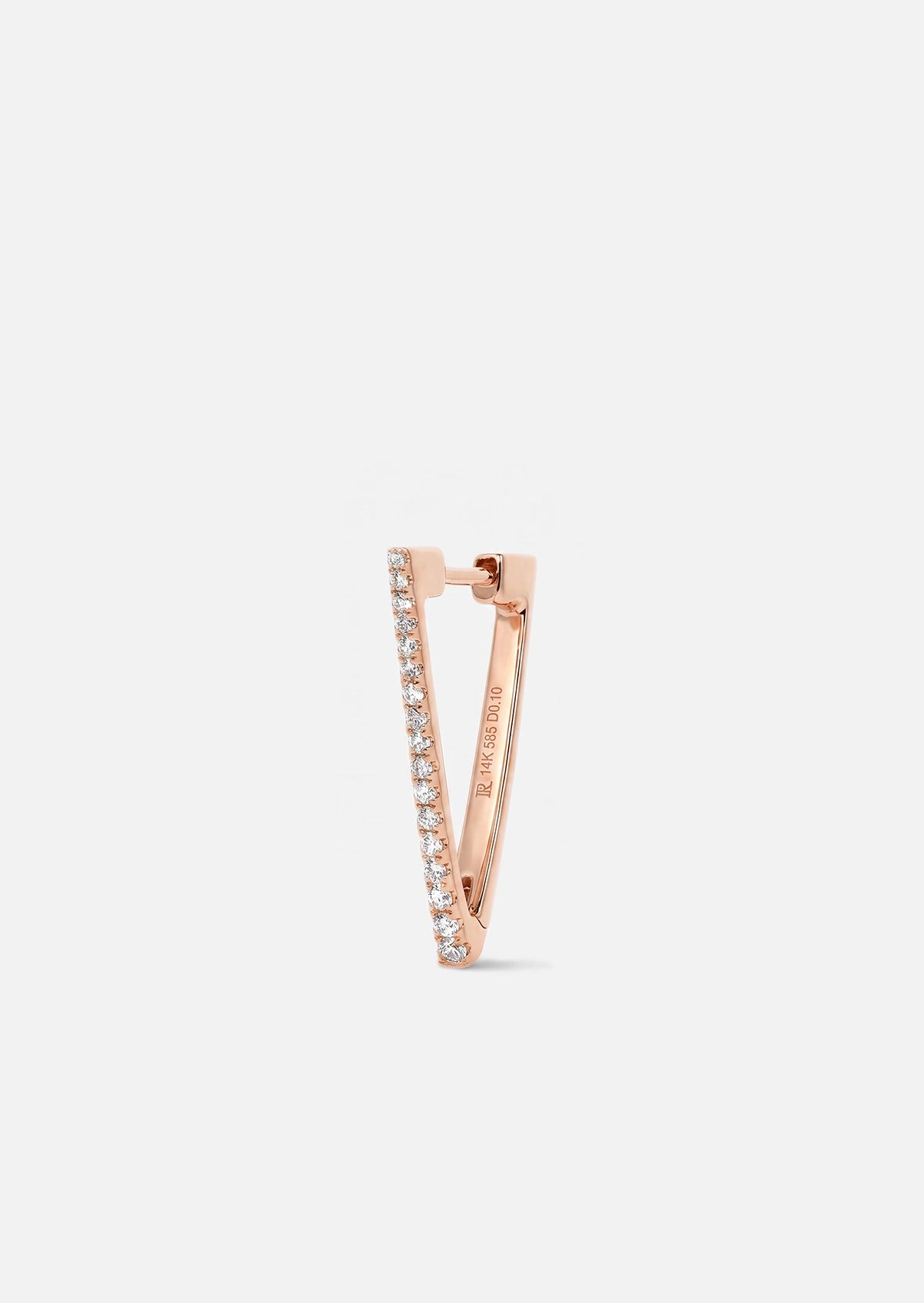 Diamond Triangle Hoop