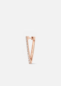 Diamond Triangle Hoop