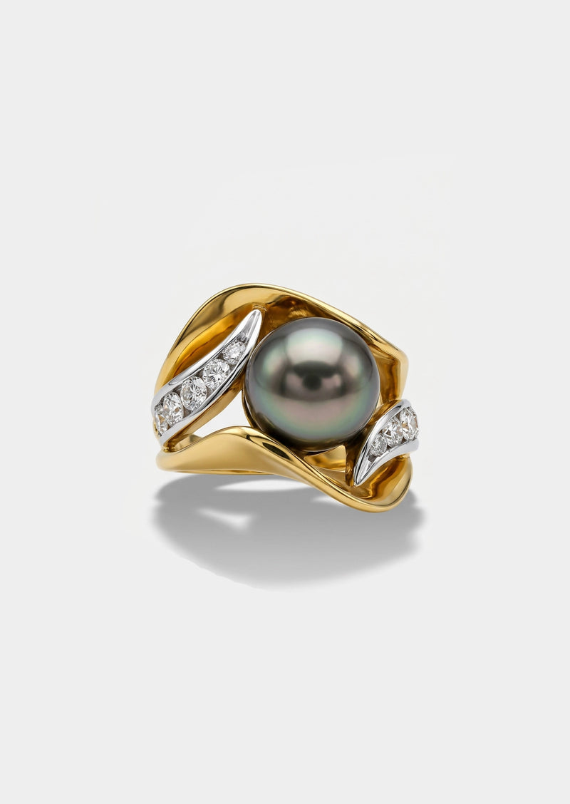 Tahitian Pearl Wave Ring – Porter Lyons