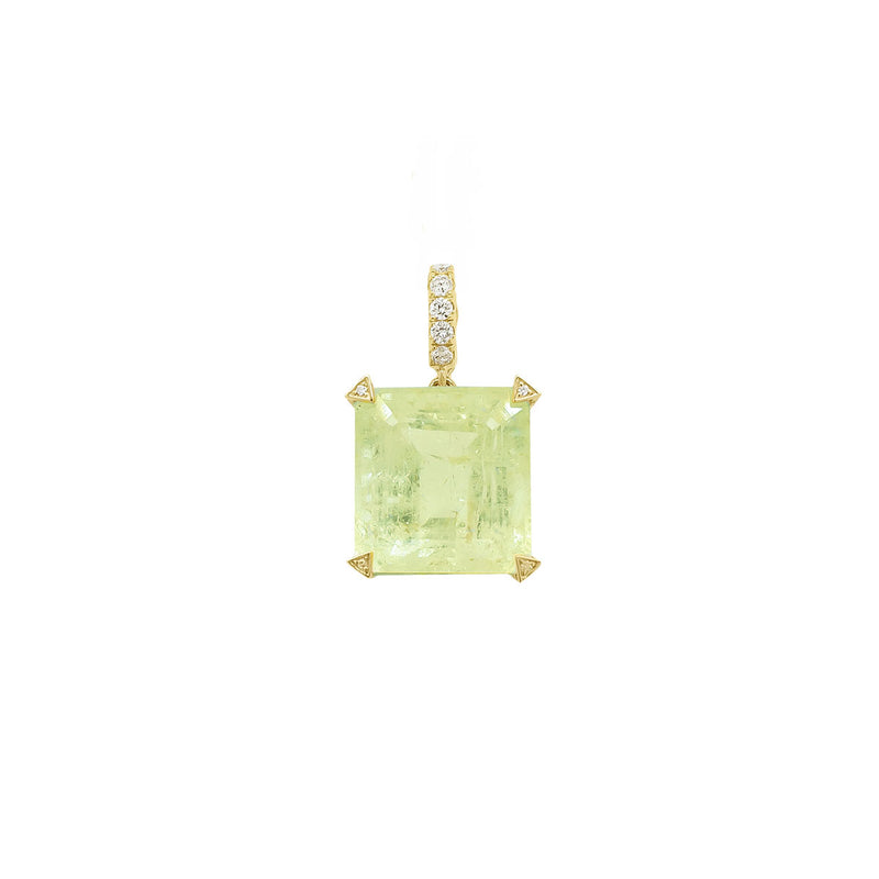 Aquamarine Prism Charm