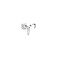 Aries Threaded Flat Back Earring | .60GMS .01CT - Porter Lyons