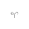 Aries Threaded Flat Back Earring | .60GMS .01CT - Porter Lyons
