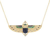 Deco Scarab Necklace