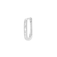 Diamond Oval Lock Hoop | 0.76GMS 0.07CTS | Single