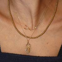 Gold Ball Chain Necklace | 13GMS