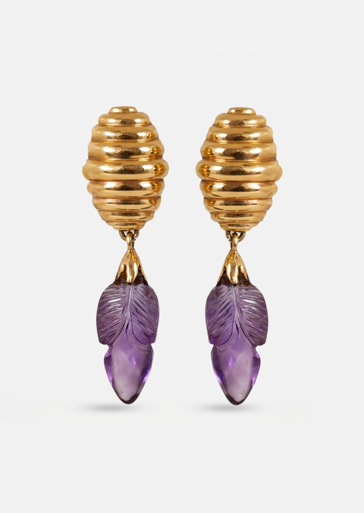 Amethyst Hive Earrings
