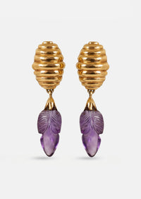 Amethyst Hive Earrings