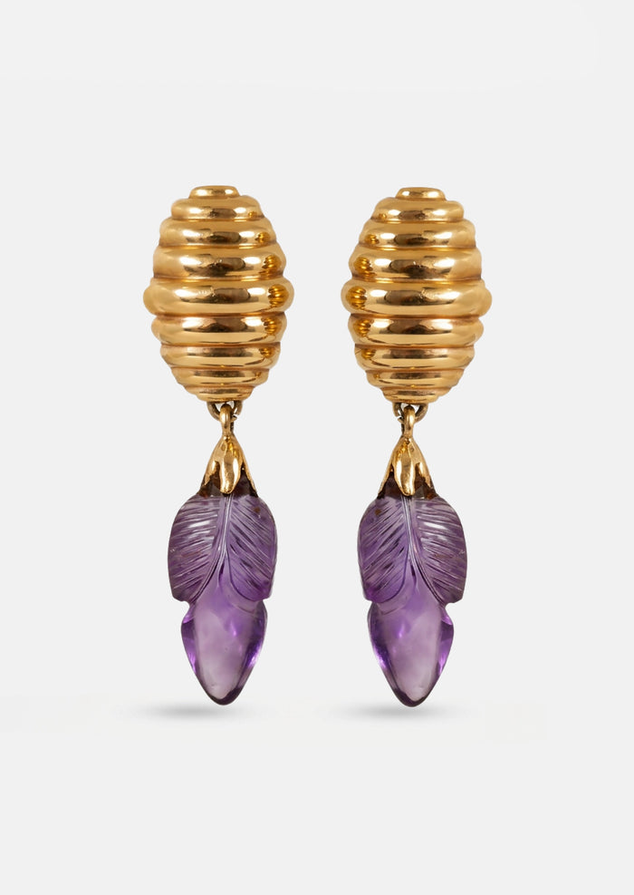 Amethyst Hive Earrings