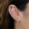 Chameleon Threaded Flat Back Earring | .55GMS .03CT | Single - Porter Lyons