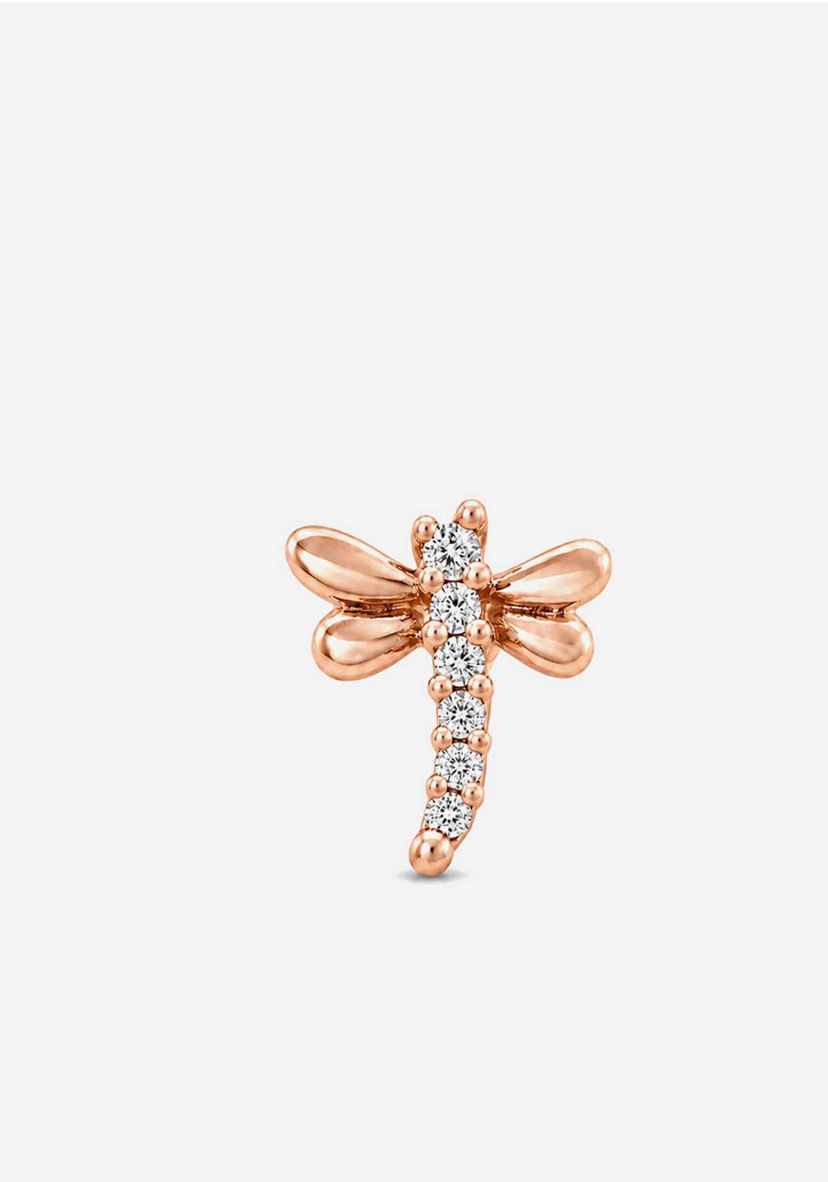 Dragonfly Threaded Flat Back Earring