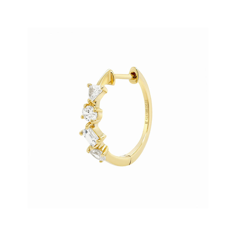 Confetti Diamond Hoop | Single