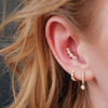 Diamond Crawler Threaded Flat Back Earring | .7GMS .37CT | Single - Porter Lyons