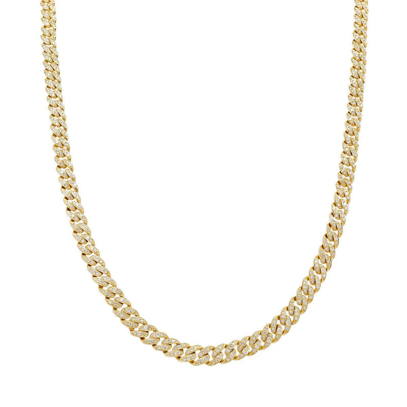 Diamond Curb Chain Necklace | 14.70GMS 1.45CTS - Porter Lyons