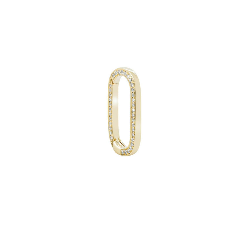 Diamond Oval Link Charm Connector | 0.90GMS 0.20CT - Porter Lyons