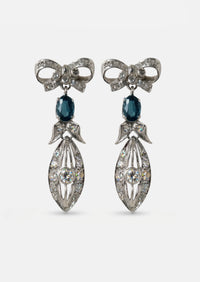 Noir Bow Earrings
