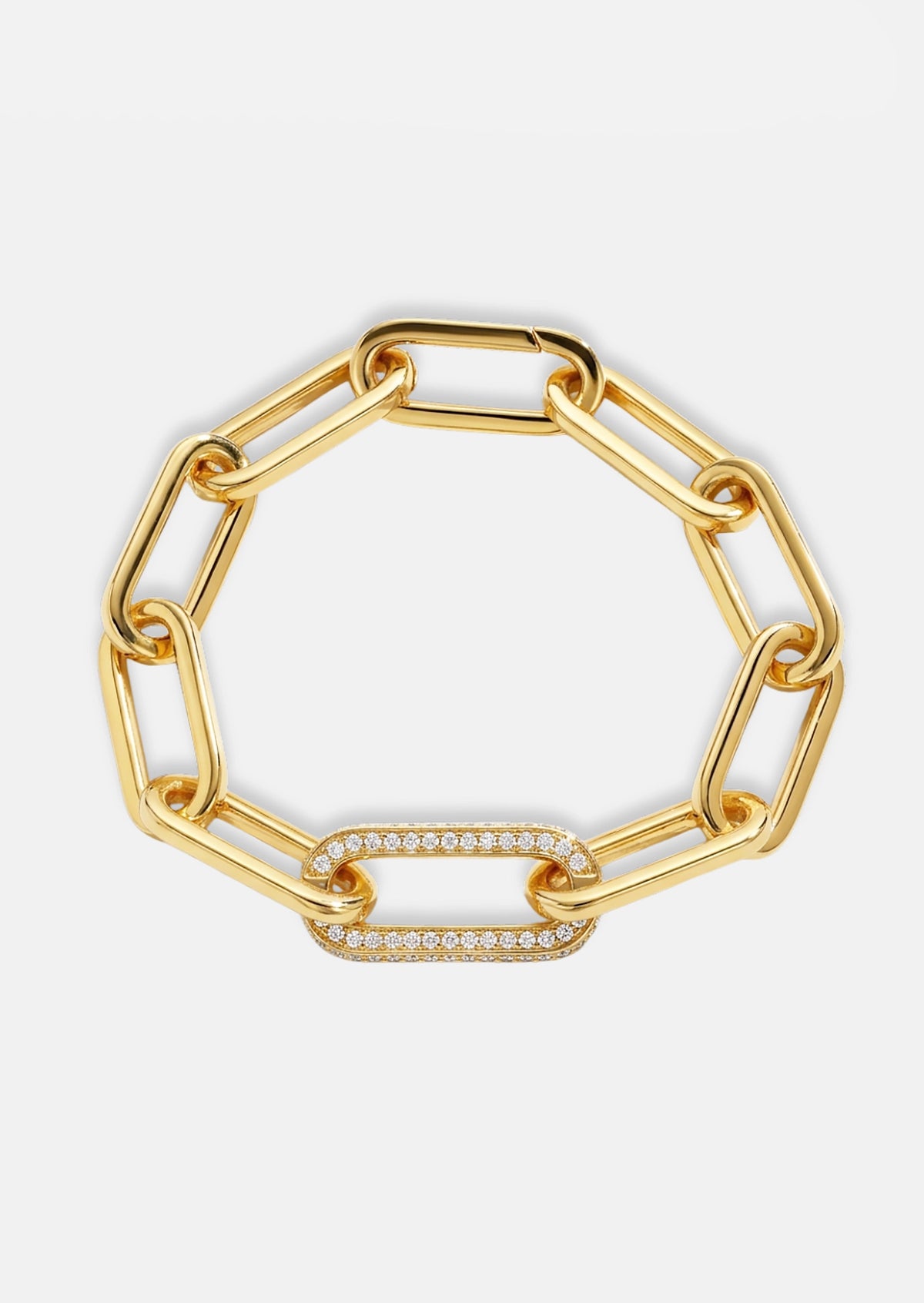 Jumbo Diamond Paperclip Bracelet