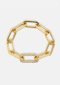 Jumbo Diamond Paperclip Bracelet